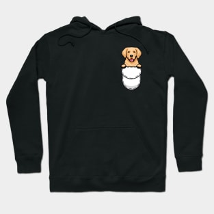 Funny Golden Retriever Pocket Dog Hoodie